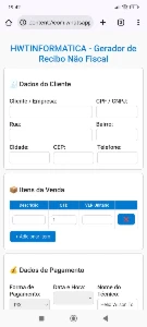 Gerador de recibos off-line, recibos de vendas não fiscal - Outros