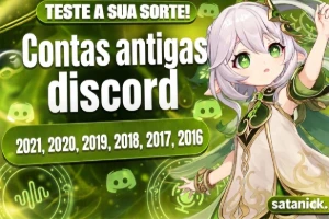 Contas antigas discord! 2022, 2021, 2020…. etc