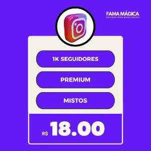 1K Seguidores Mistos - Social Media