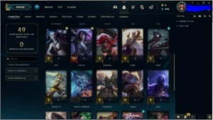 Conta lol Ouro 1 75 pdl, lvl 50, 2 skins - League of Legends
