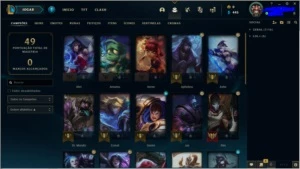 Conta lol Ouro 1 75 pdl, lvl 50, 2 skins - League of Legends