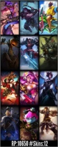 Conta Borda Prata, Atual V. - League of Legends LOL
