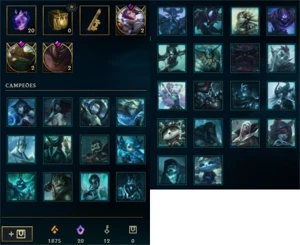 Diamante 2 C SKINS SHARDS ETERNOS EA EM - League of Legends LOL