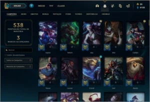 CONTA DE LOL PLATINA 4 - League of Legends