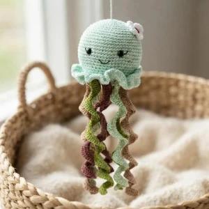 Polvo Colorido em Amigurumi - Artesanato e Personalizados