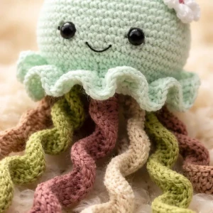 Polvo Colorido em Amigurumi - Artesanato e Personalizados