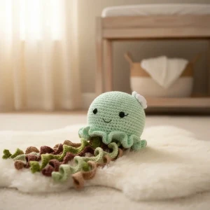 Polvo Colorido em Amigurumi - Artesanato e Personalizados