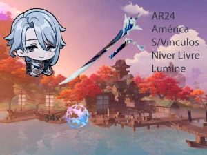 AR24 - Ayato + Maremoto (BIS) + Orgulho Cel. + 34 tiros - Genshin Impact