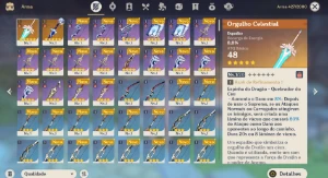 AR24 - Ayato + Maremoto (BIS) + Orgulho Cel. + 34 tiros - Genshin Impact