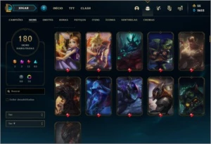 Conta Platina com 145 campeões, 180 skins - League of Legends LOL