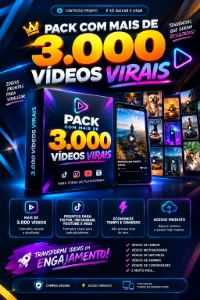 Pack Com Mais De 3.000 Vídeos Virais Prontos Para Lucrar ! - Vídeos e Cortes Cortes Virais