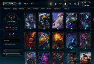 Ferro 2 com 150 Champs e 320 Skins + 20 Maestrias 7 - League of Legends LOL