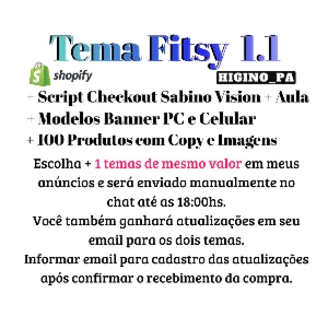 Tema Shopify Fitsy Roupas Esportivas + Atualizações - Outros