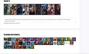 conta no gold 4 boa skins e champs! - League of Legends LOL