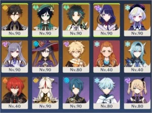 AR57 Genshin Zhongli/Venti/Xiao c1/Raiden etc 213 desejos - Genshin Impact