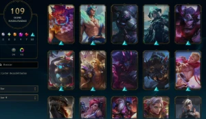 conta Sett e Zoe prestígio + Pyke das cinzas - League of Legends LOL