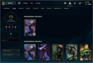Conta Colecionador com Riven Campeonato 2012, Rammus Rei etc - League of Legends LOL