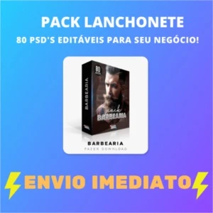 Super Pack editável e Profissional Barbearia - Redes Sociais