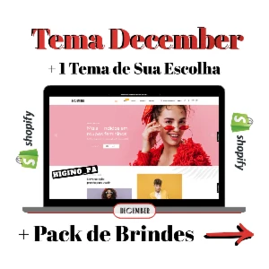 Tema Shopify December + Atualizações E Brindes