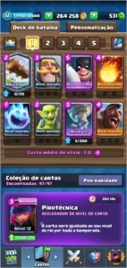 CONTA CLASH ROYALE NÍVEL 12
