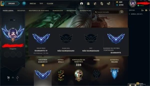 CONTA D4 62% WR - League of Legends LOL