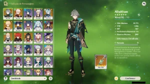 Genshin Impact - Ar54 , 8 Personagens T5 E 1 Arma T5 + Bis