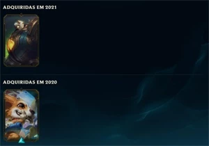 CONTA LOL OURO4 LVL 53 - League of Legends