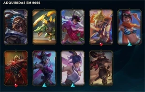CONTA LOL OURO4 LVL 53 - League of Legends