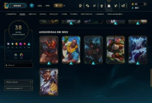 Conta Diamante 3 Fresquinha Hand Level Lvl 140 Skins Raras - League of Legends LOL