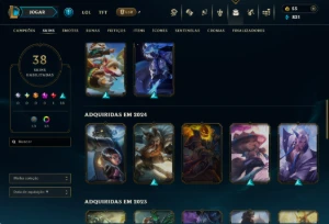 Conta Diamante 3 Fresquinha Hand Level Lvl 140 Skins Raras - League of Legends LOL