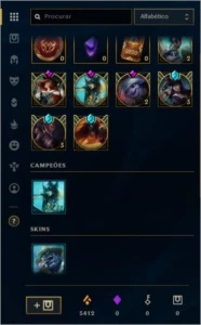 CONTA LOL MMR DIAMANTE NV204 QUASE TODOS OS CHAMPS 117 SKINS - League of Legends