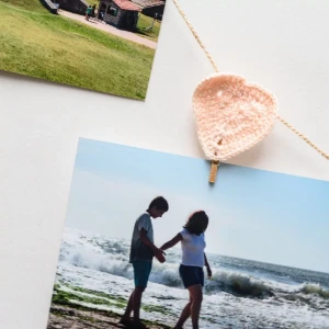 Varal de corações para fotos - Artesanato e Personalizados