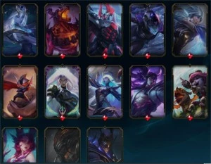 LOL 221 Skins (Ouro 2) 2015 - Sem Bans - League of Legends