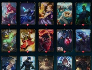 LOL 221 Skins (Ouro 2) 2015 - Sem Bans - League of Legends