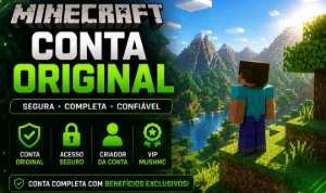 Conta Minecraft Original | VIP MushMC + Cosméticos Lunar