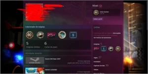 Conta steam com varios jogos, 1 vac ban no csgo