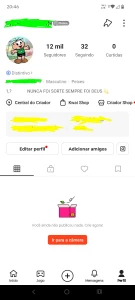 Conta Kwai 12k promoção - Redes Sociais
