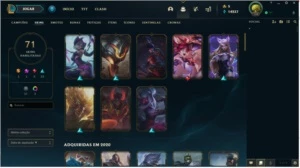 conta lol 90 skins - League of Legends