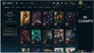 conta lol 90 skins - League of Legends