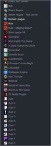 Conta Steam lvl 50, com muitos jogos e rocket league