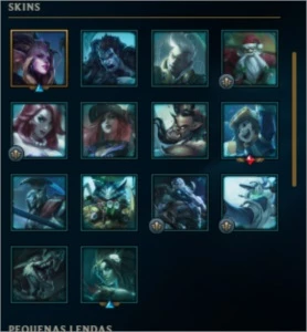 CONTA DE LOL DIAMANTE 4,  NÍVEL 70, 6 SKINS (2 LENDÁRIAS) - League of Legends