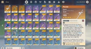 AR36 - Alhaitham com Falcão+Xiao com 2 Lanças de Jade + Mona - Genshin Impact