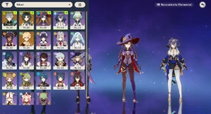 AR36 - Alhaitham com Falcão+Xiao com 2 Lanças de Jade + Mona - Genshin Impact