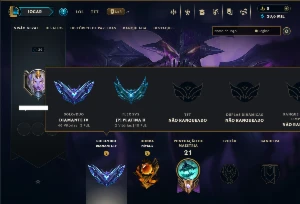 Diamante 4 com 75 Champs e 4 Skins