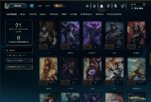 Diamante 4 com 75 Champs e 4 Skins - League of Legends LOL