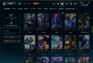 Diamante 4 com 75 Champs e 4 Skins - League of Legends LOL
