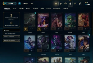 Conta Unranked com 21 Champs - League of Legends LOL