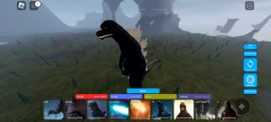 Conta de kaiju universe com Godzilla final war - Roblox