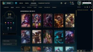 LOL - DIAMANTE 3 - 54 SKINS - League of Legends