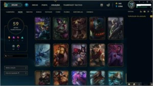 LOL - DIAMANTE 3 - 54 SKINS - League of Legends